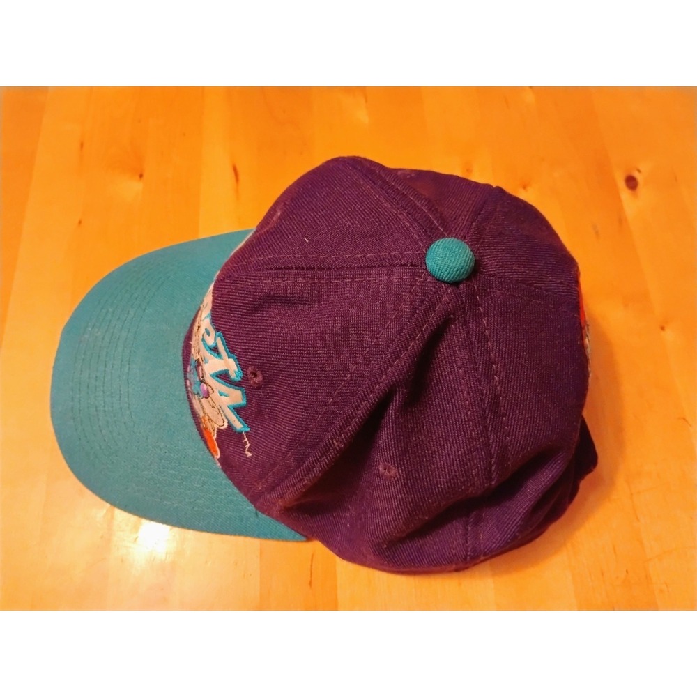 VTG 90s Charlotte Hornets Hat Cap Sports Specialties NBA Wool Blend Adjustable - Picture 8 of 14